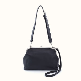 Alba Large Frame Dual Strap Bag - Black