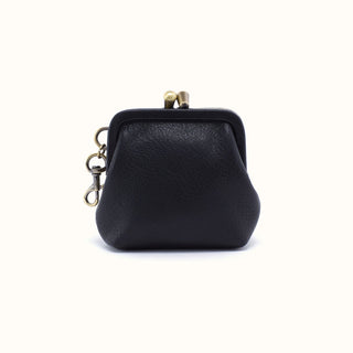 Alba Frame Clip Pouch by HOBO in Black Pebbled