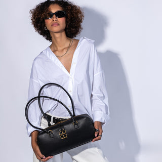 Sadie Satchel - Black Pebble