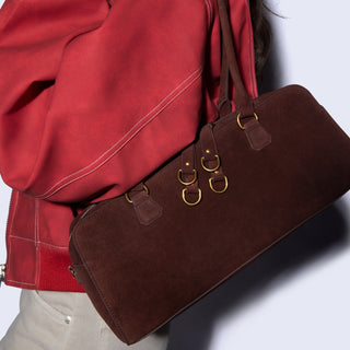 Sadie Satchel - Chocolate Suede