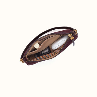 Darcy Crossbody - Dark Cherry Suede