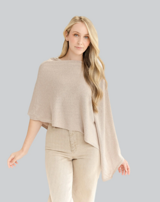 Cotton Cashmere Poncho