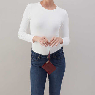 Coin Wristlet Wallet - Garnet Gloss