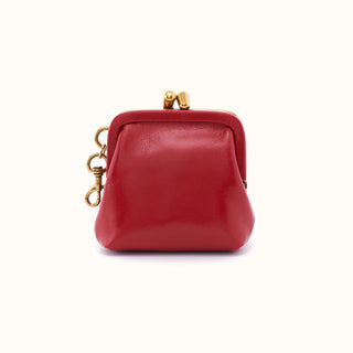 Alba Frame Clip Pouch by HOBO in Red Polished