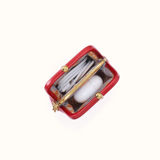 Alba Frame Clip Pouch by HOBO in Red Polished - view 2
