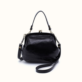 Alba Frame Crossbody - Black Polished