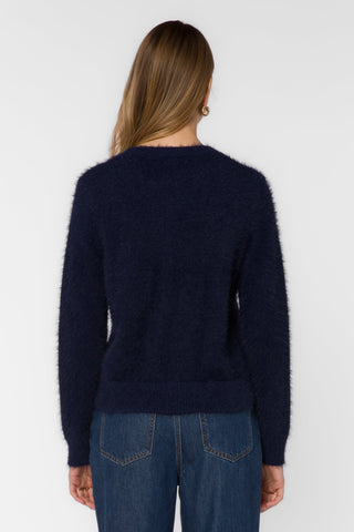 Zosia Crewneck Sweater - Navy - view 4