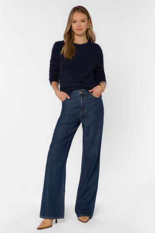 Zosia Crewneck Sweater - Navy - view 2