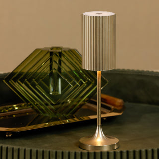 Reed Touch Table Lamp in Gold - view 6