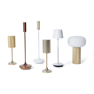 Reed Touch Table Lamp in Gold - view 5