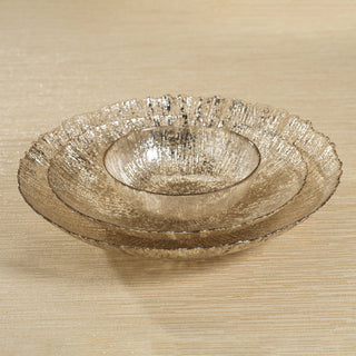 Luminara Fusion Serving Bowls in Gold/Silver - view 5