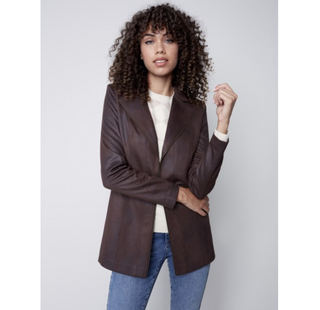 Long Faux Suede Jacket - dolly mama boutique