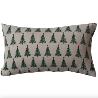 Christmas Tree Printed Lumbar Pillow - dolly mama boutique