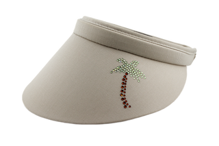 Bridgitte Visor with Crystal Palm Tree - Multicolor - dolly mama boutique