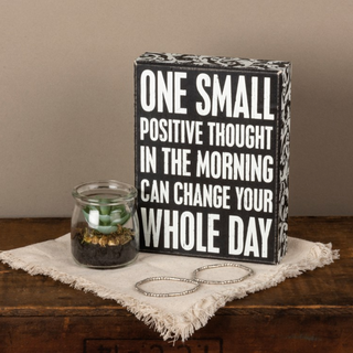 Box Sign "Positive Thought" - dolly mama boutique