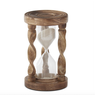 Spiral Wood Hourglass