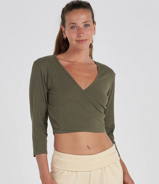 Ballet Wrap Top - dolly mama boutique