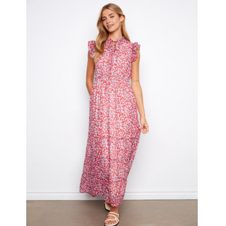 Floral Chiffon Maxi Dress - dolly mama boutique