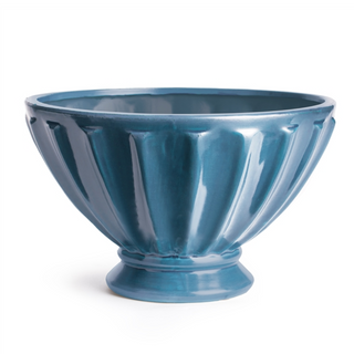 Brittani Footed Bowl - Blue - dolly mama boutique