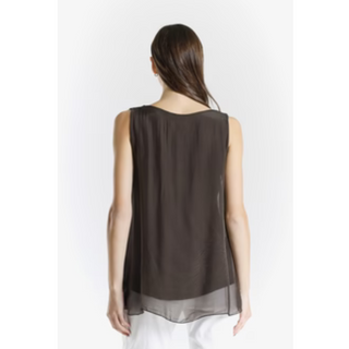 Dina Silk V-Neck Tank