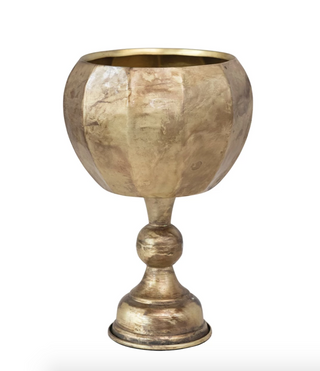Footed Brass Planter XM9480 - dolly mama boutique