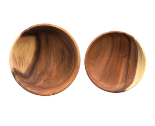 Acacia Wood Bowls DF4439 - dolly mama boutique