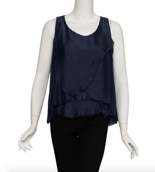 Alessandra Silk Crossover Tank