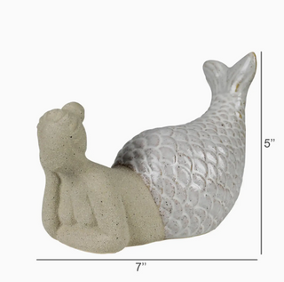 Ceramic Laying Mermaid