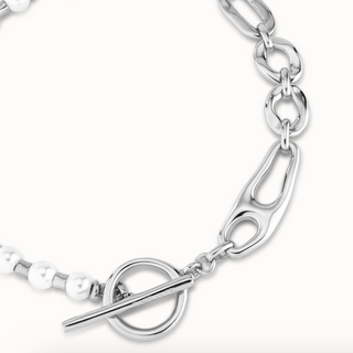 Pearl & Match Toggle Necklace