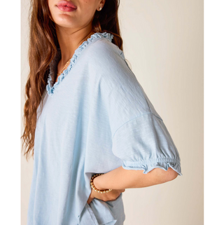 Amelia Ruffle Tee - dolly mama boutique