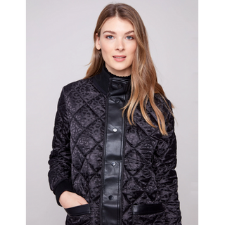Reversible Solid & Jacquard Quilted Puffer