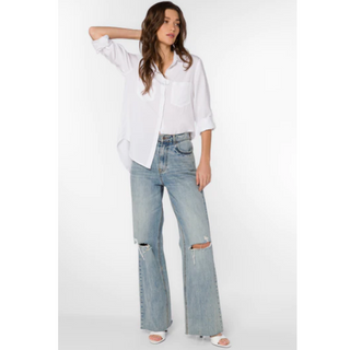 Riley Button-Up Top - dolly mama boutique