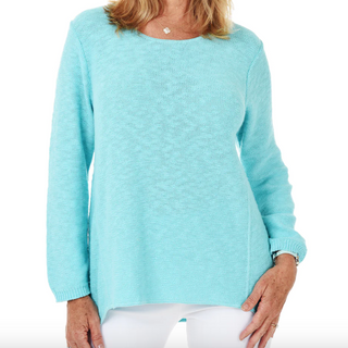 Seamed Slub Sweater