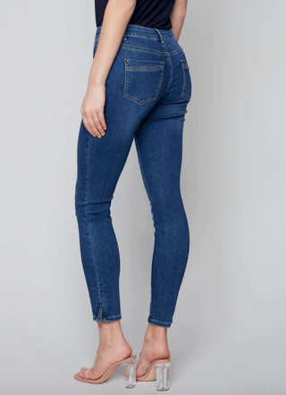 Indigo Denim with Ankle Zip - dolly mama boutique