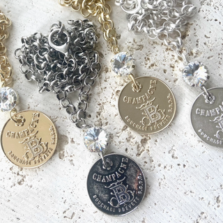 Champagne Coin Necklaces