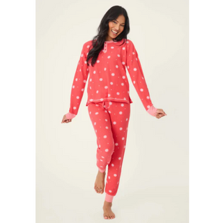 Waffle Knit Ski Jammie Set