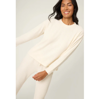 Waffle Knit Fireside Sparkle PJ Set