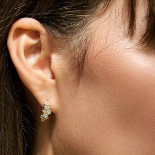 Champagne Bubble Hoop Earring