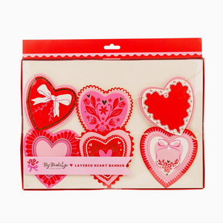 Layered Vintage Heart Banner