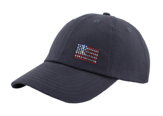 Rachel Cap with Crystal USA Flag