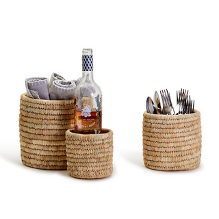 Hand Woven Date Leaf Basket - dolly mama boutique