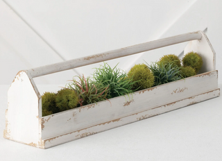 Wooden Table Planter w/Handle N2619 - dolly mama boutique