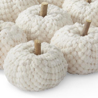 Cream Fabric Pumpkins