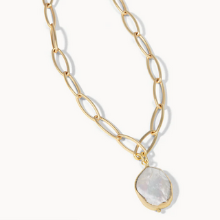 Coin Pearl Necklace - dolly mama boutique