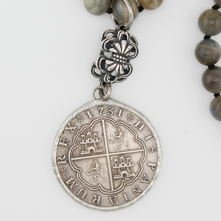 Spanish Coin & Labradorite Necklace - dolly mama boutique