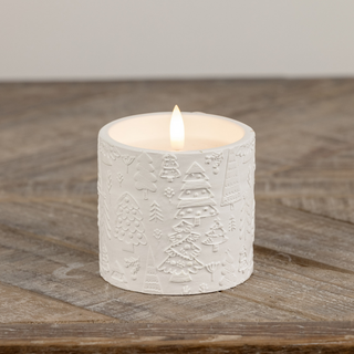 Embossed Holiday Candles - dolly mama boutique