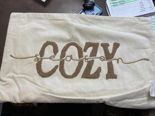 “Cozy” Velvet Lumbar Pillow