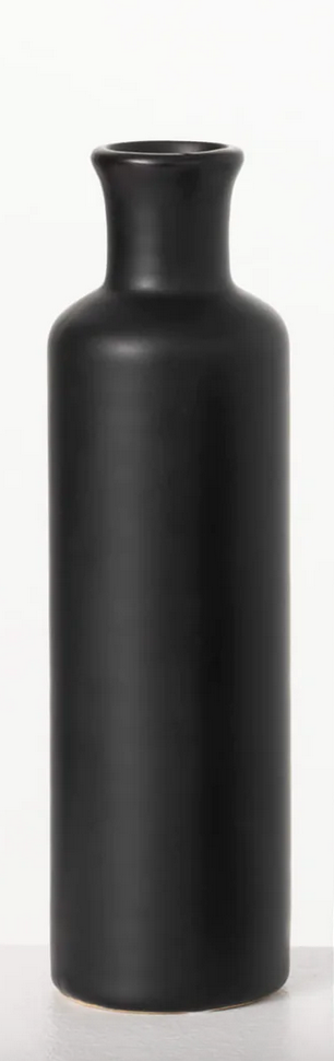 Black Bottle Vase - dolly mama boutique