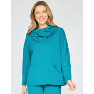 Featherlux Knit Cowl Neck Tunic