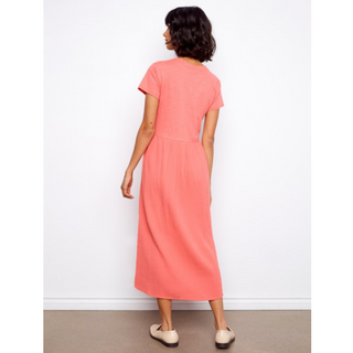 Crew-Neck Midi Dress - dolly mama boutique